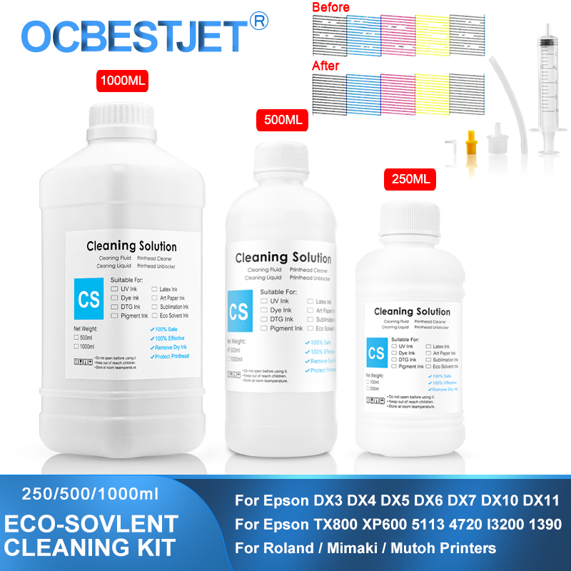 Print Head Cleaning Kit - Solution de nettoyage d'encre éco-solvant, pour