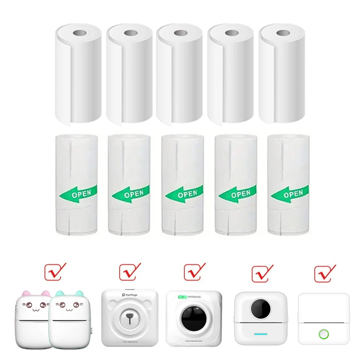 Heat Transfer Vinyl Roll - Rouleaux de papier thermique pour mini