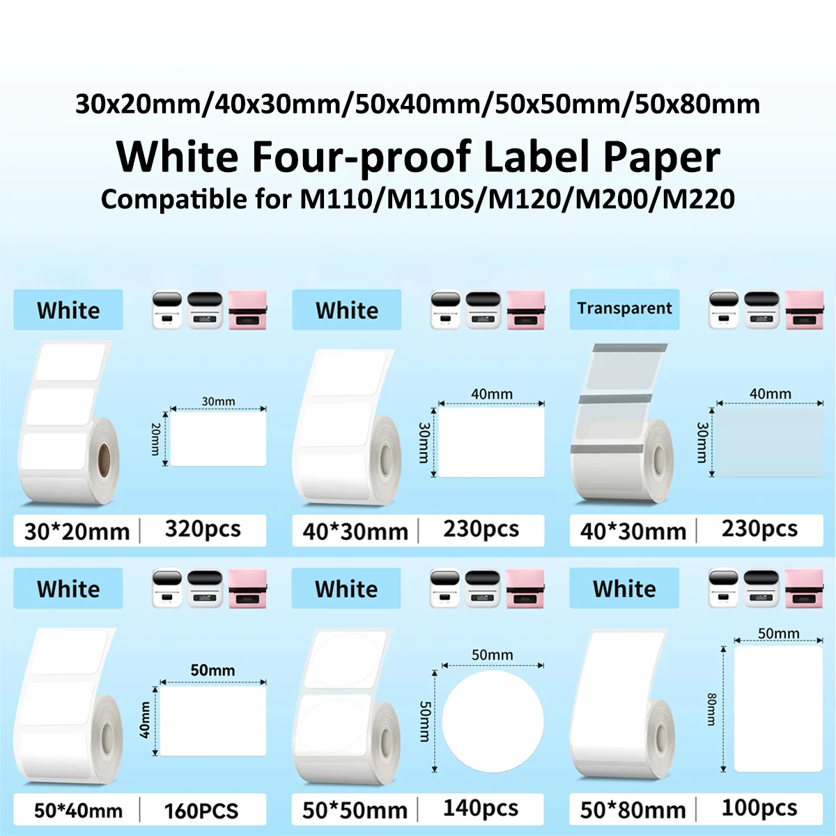 Commercial Printing Services - Papier autocollant thermique multi-usages pour imprimante