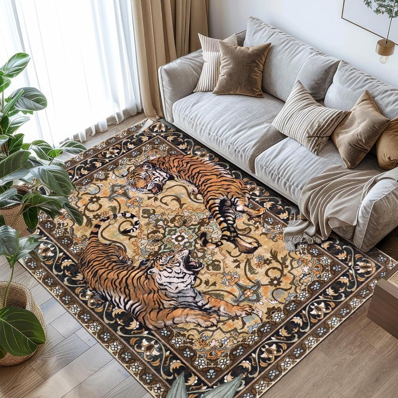 Tapis de salon Design tigre ré - Printing On Commercial avis et prix
