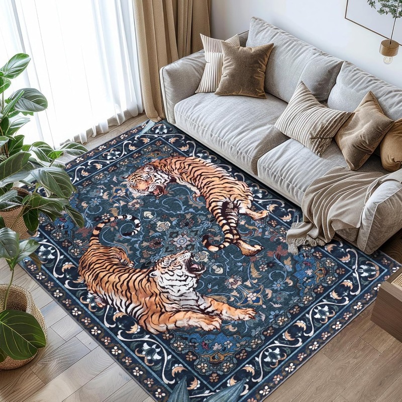 Tapis de salon Design tigre ré - Printing On Commercial avis et prix