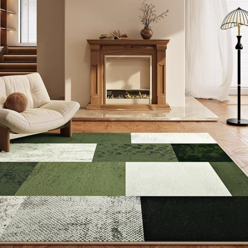 Tapis pour salon, motif à carr - Printing On Commercial avis et prix