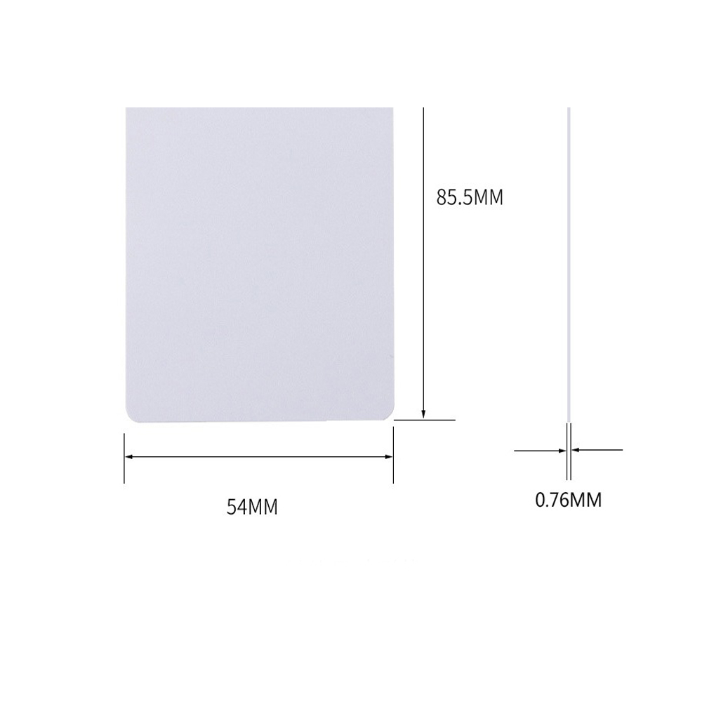 20 cartes PVC blanches brillan - Commercial Printing Services avis et prix