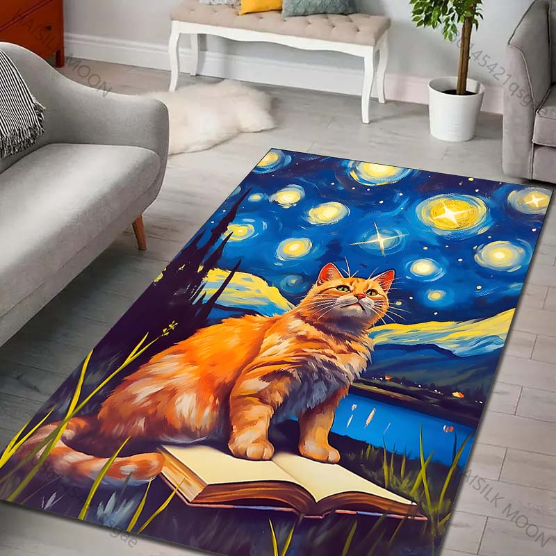Tapis imprimé avec chat assis  - Printing On Commercial avis et prix