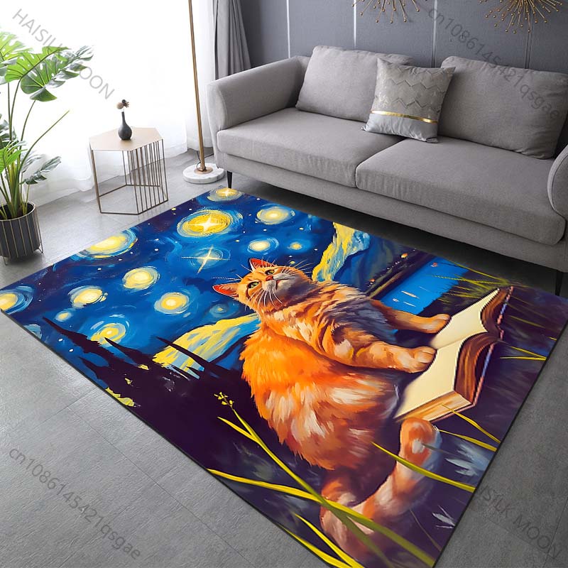 Tapis imprimé avec chat assis  - Printing On Commercial avis et prix